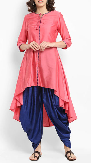 Asymmetric Kurta With Salwar Set