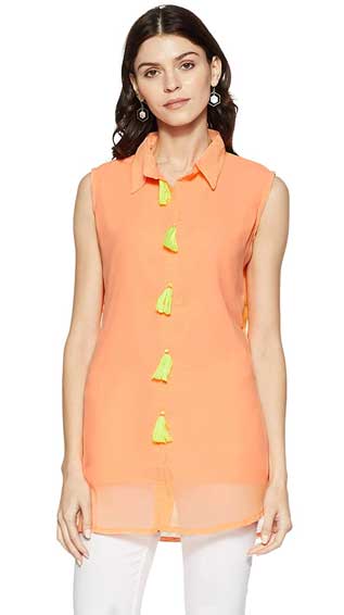 Asymmetrical Hemline Kurti