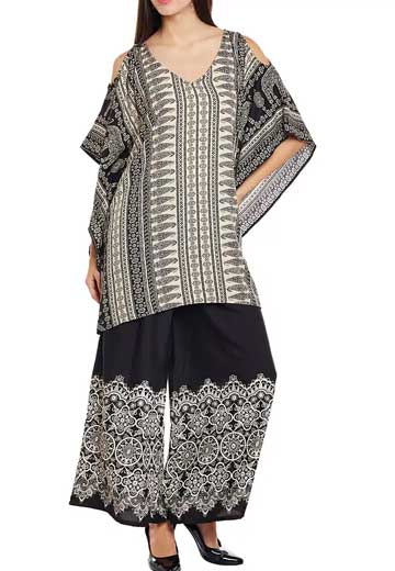 Cold Shoulder Kaftan Kurta