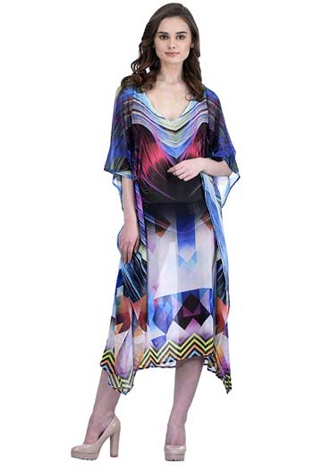 Digital Print Beach Wear Kaftan