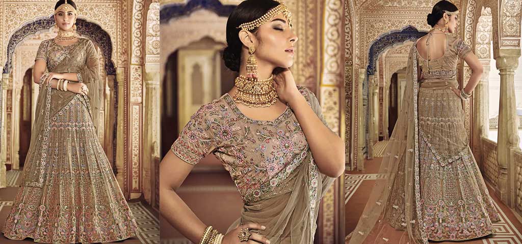 Embroidered A-Line Lehenga