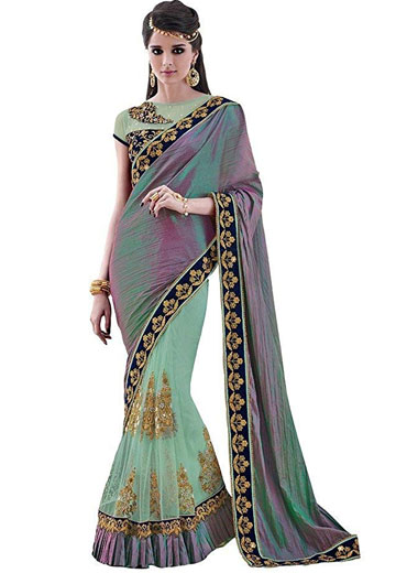 Georgette Saree With Blouse Piece