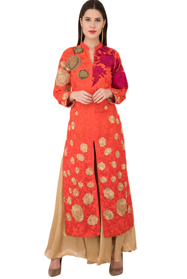 High Slit Embroidered Kurti