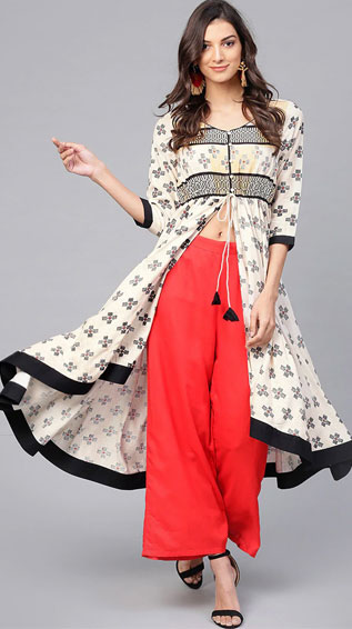 High Slit Printed Kurti