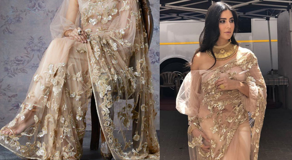 Katreena In Shehla Khan's Saree