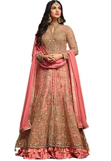 Net Anarkali Lehenga Gown