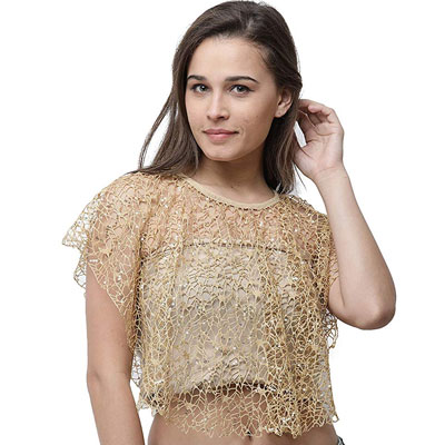 Net Cape Blouse