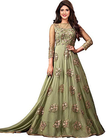 Net Long Party Wear Dress