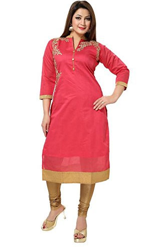 Pink Straight Kurti