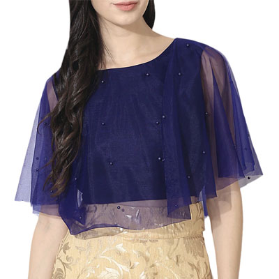 Silk Blend Embellished Stitched Blouse