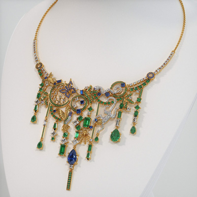 The Rainforest statement necklace