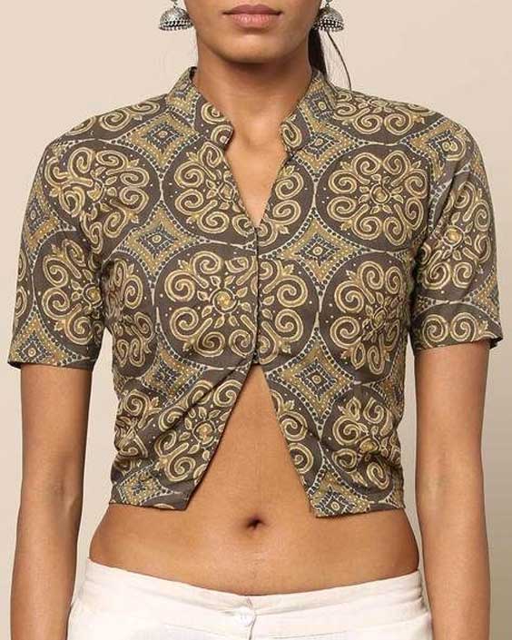 Half Shirt Blouse Design 