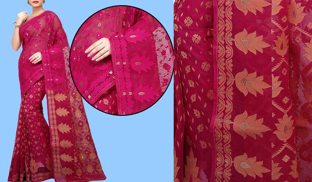 Zari Jamdani Saree