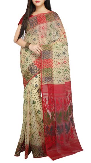 Hand Woven Jamdani Saree