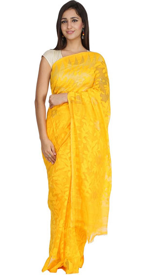 Bengal Pure Cotton Dhakai Jamdani Saree