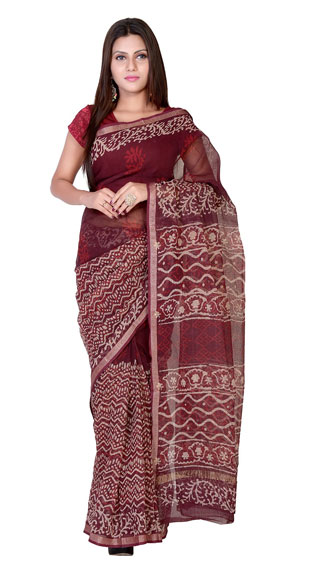 Kota Doria Cotton Saree with Blouse Piece