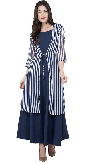 Long Kurti With Shrug