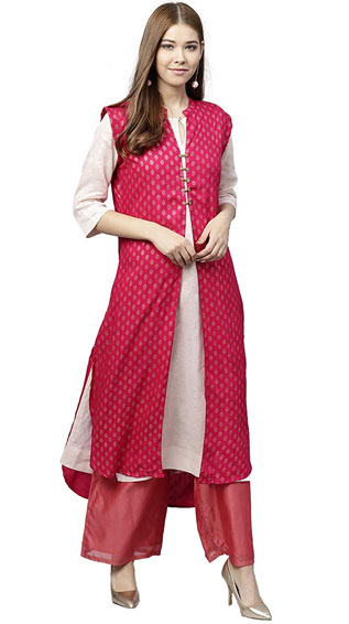 Jaipur Kurti Straight Rayon Shrug