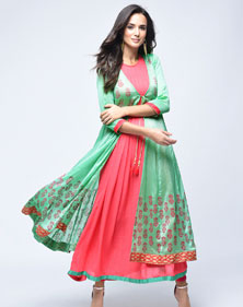 Long Kurti with Shrug