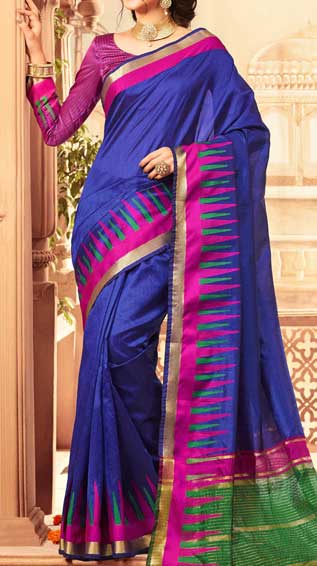 Tussar Silk Saree With Blouse