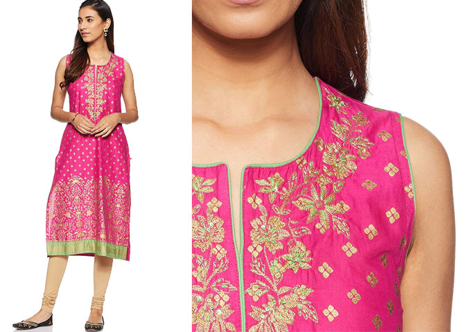 BIBA Women's Straight Kurti