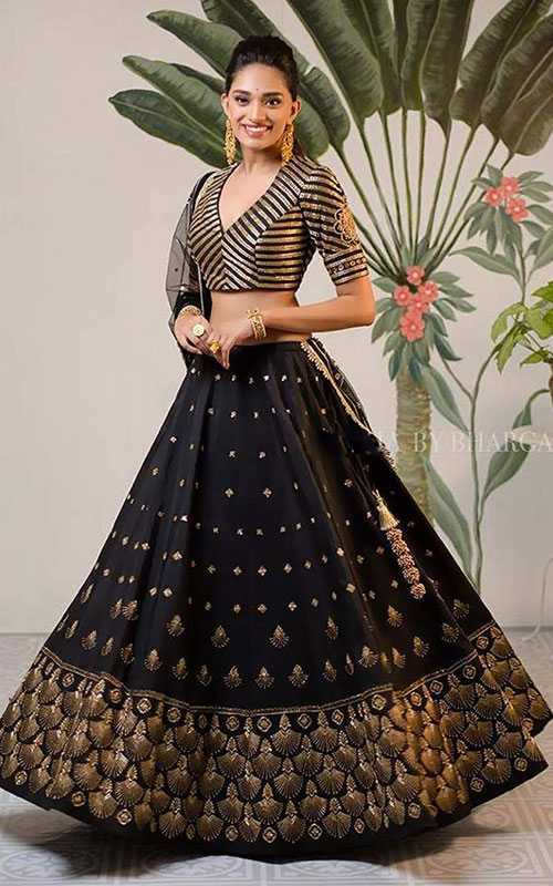 Black Lehenga 