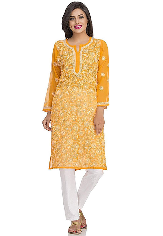 Chikankari Casual Kurti Kurti