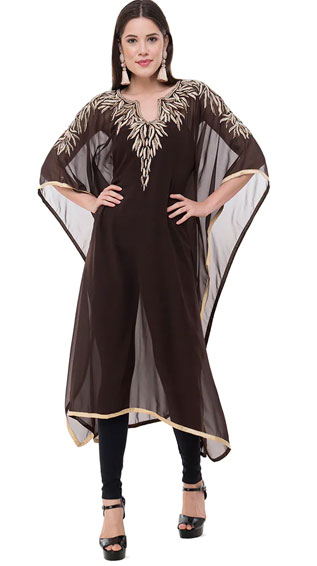Embroidered Kaftan Kurti