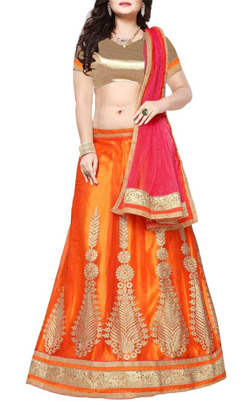 Embroidered Kalidaar Lehenga