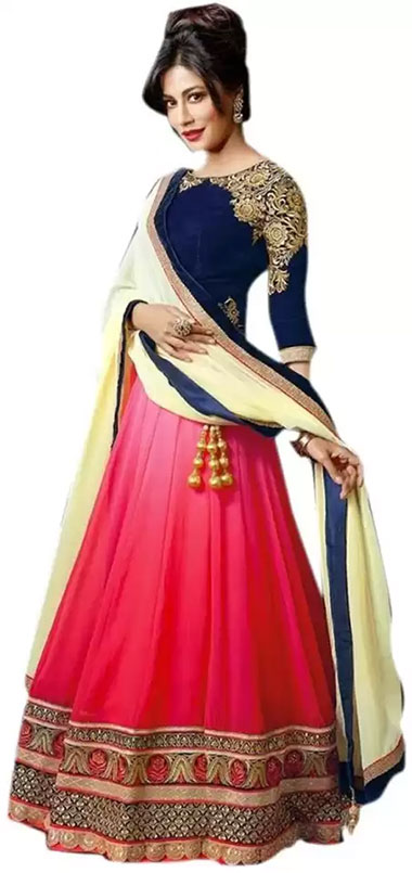 Embroidered Lehenga, Choli 