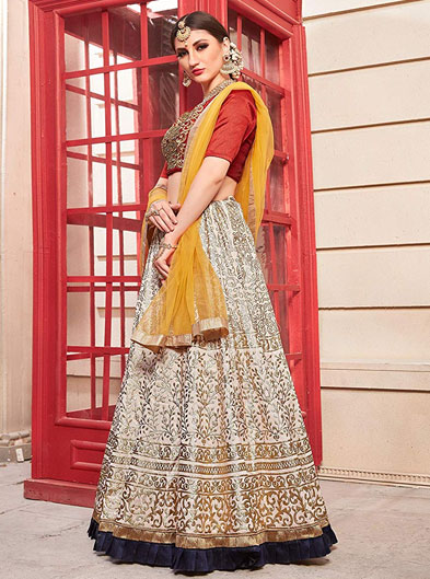 Foil Lehenga choli