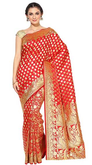 Pasley Banarasi Saree With Blouse