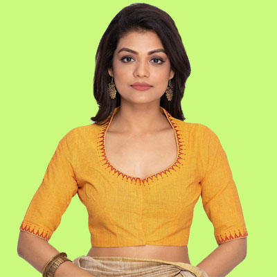 Yellow South Cotton Blouse