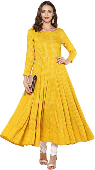 Cotton Long Anarkali Kurti