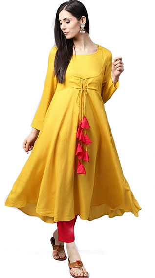 Rayon Anarkali Kurti Kurta