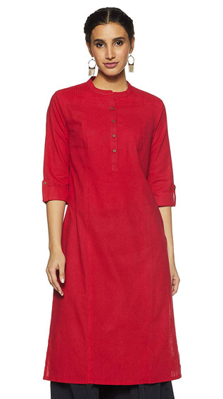 Pantaloons Women's Straight Kurta