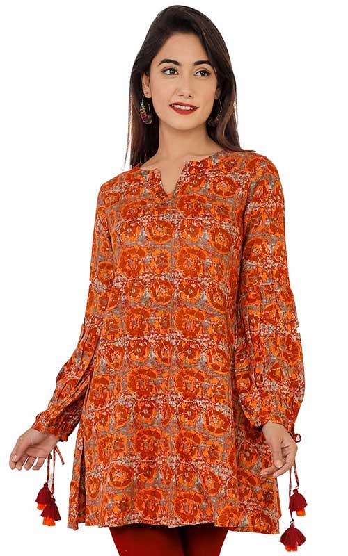 Bright Cotton Short Kurti