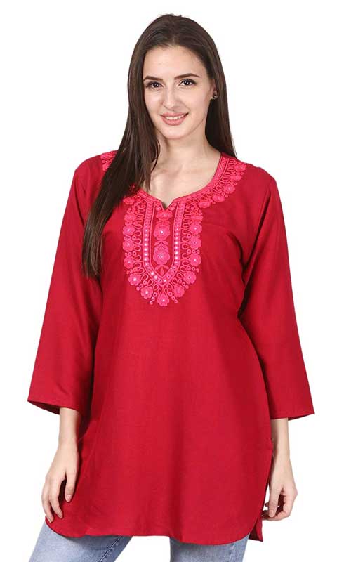 Embroidered Short Kurti