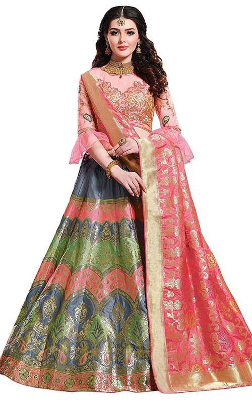 Patang Designer Banarasi Silk Lehenga