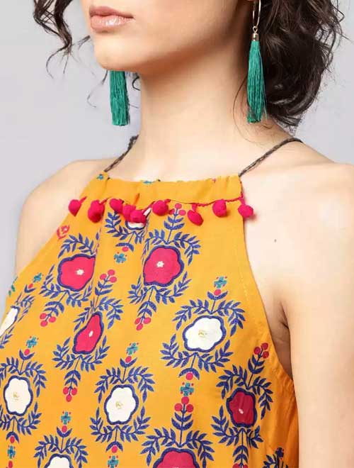 Rope Style Kurti Neck Design