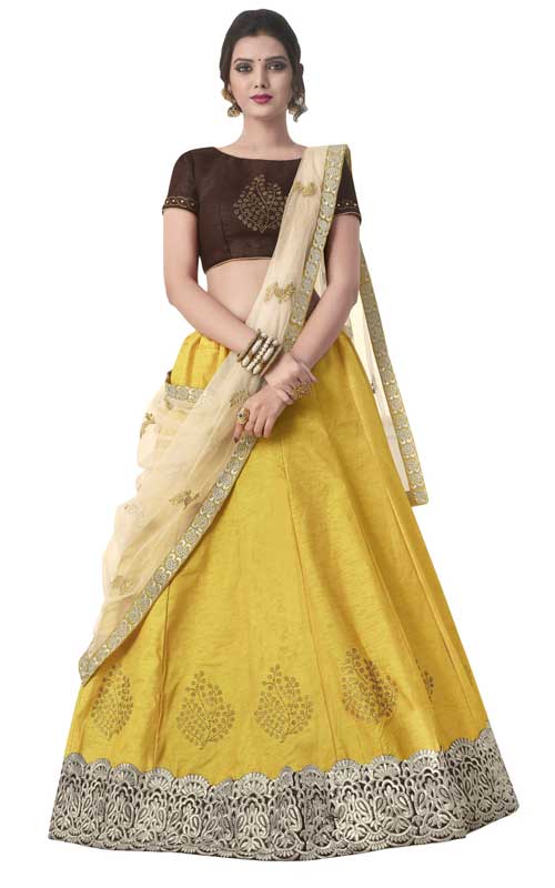 Embroidered Flared Lehenga