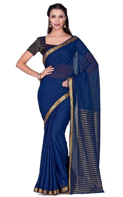 Woven Chiffon Saree