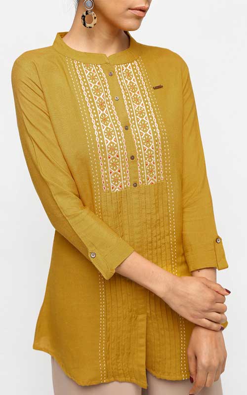  A-Line Solid Kurti