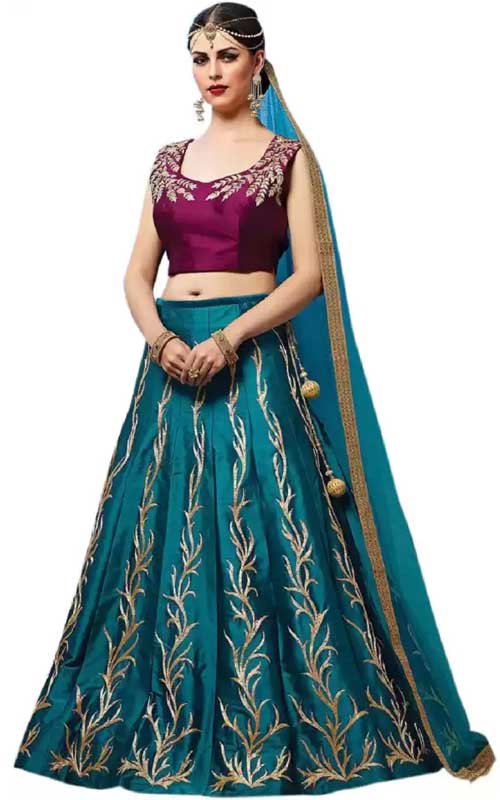 Trending Bright Colour Lehenga Choli 