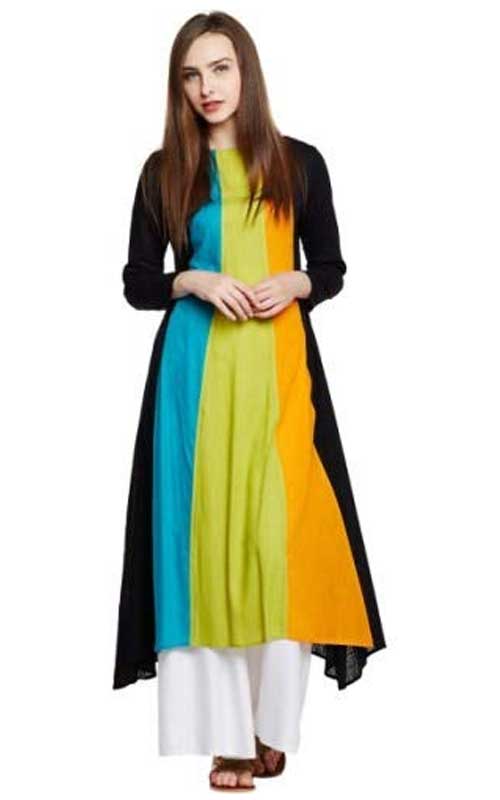 Casual Rayon Multi Colour Kurti