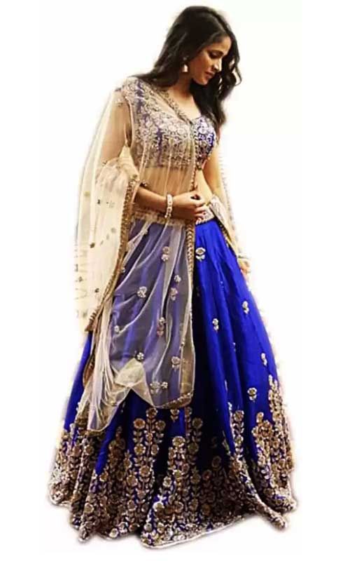 Embellished Semi Stitched Lehenga