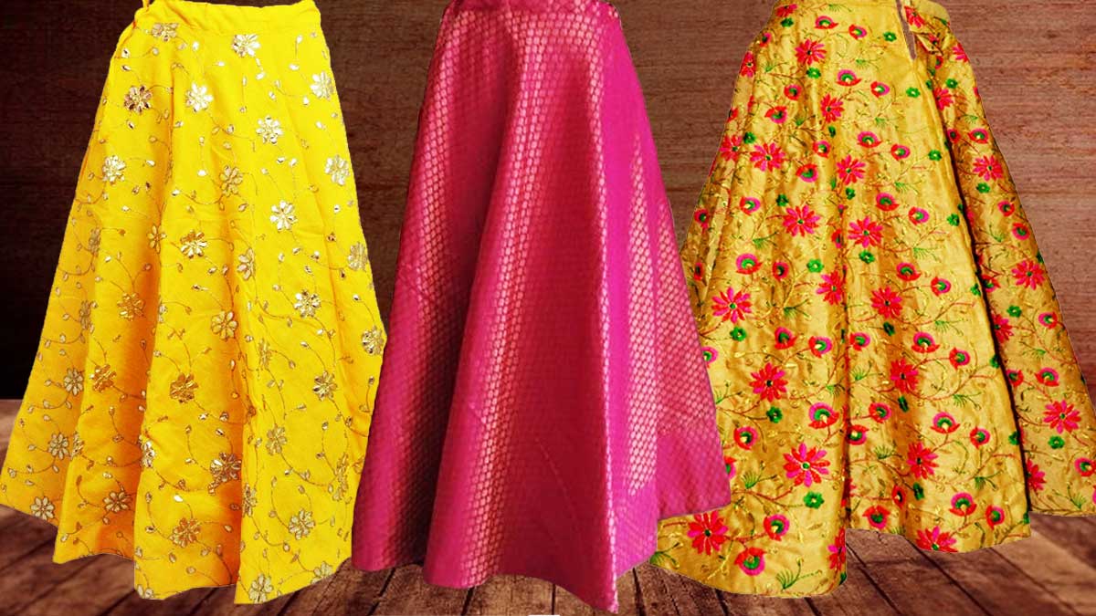 Fabcartz Self Design Semi Stitched Lehenga Skirt - Buy Fabcartz Self Design  Semi Stitched Lehenga Skirt Online at Best Prices in India | Flipkart.com