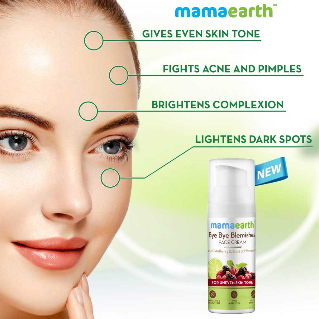 MamaEarth Bye Bye Blemishes Cream for Pigmentation