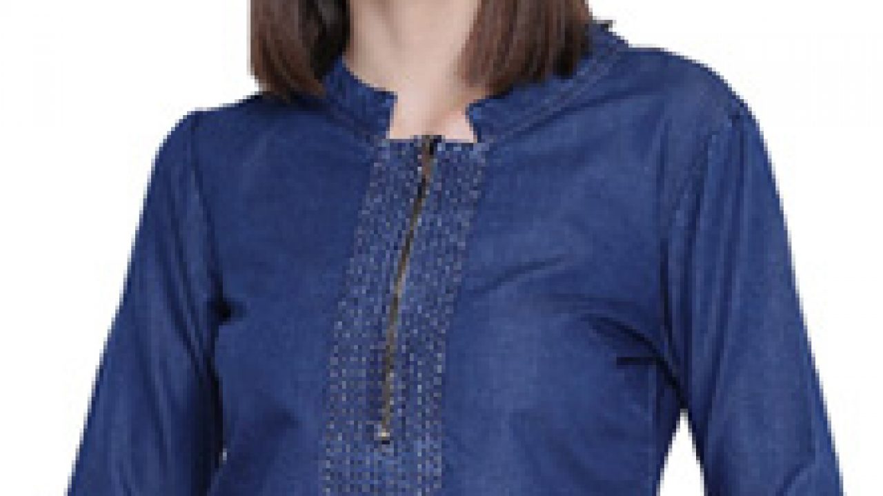 limeroad denim kurtis