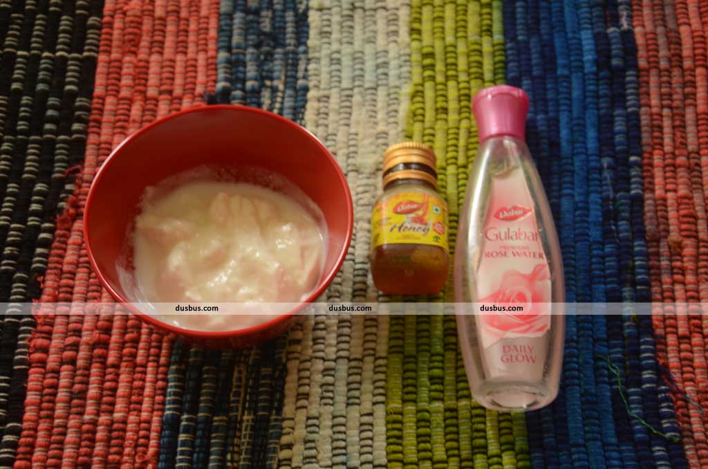 টমেটো মধু গোলাপজল দই